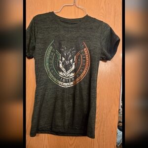American Fighter Graphic Tee in Dark Green